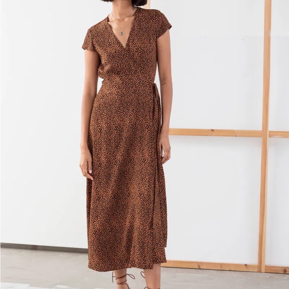 & Other Stories Leo Midi Wrap Dress